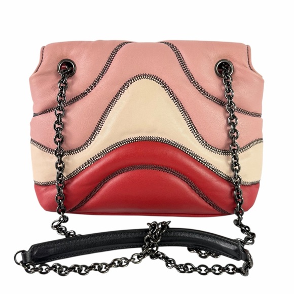 LONGCHAMP Brioche Quilted Multicolor Leather Crossbody Shoulder Bag - Picture 4 of 17